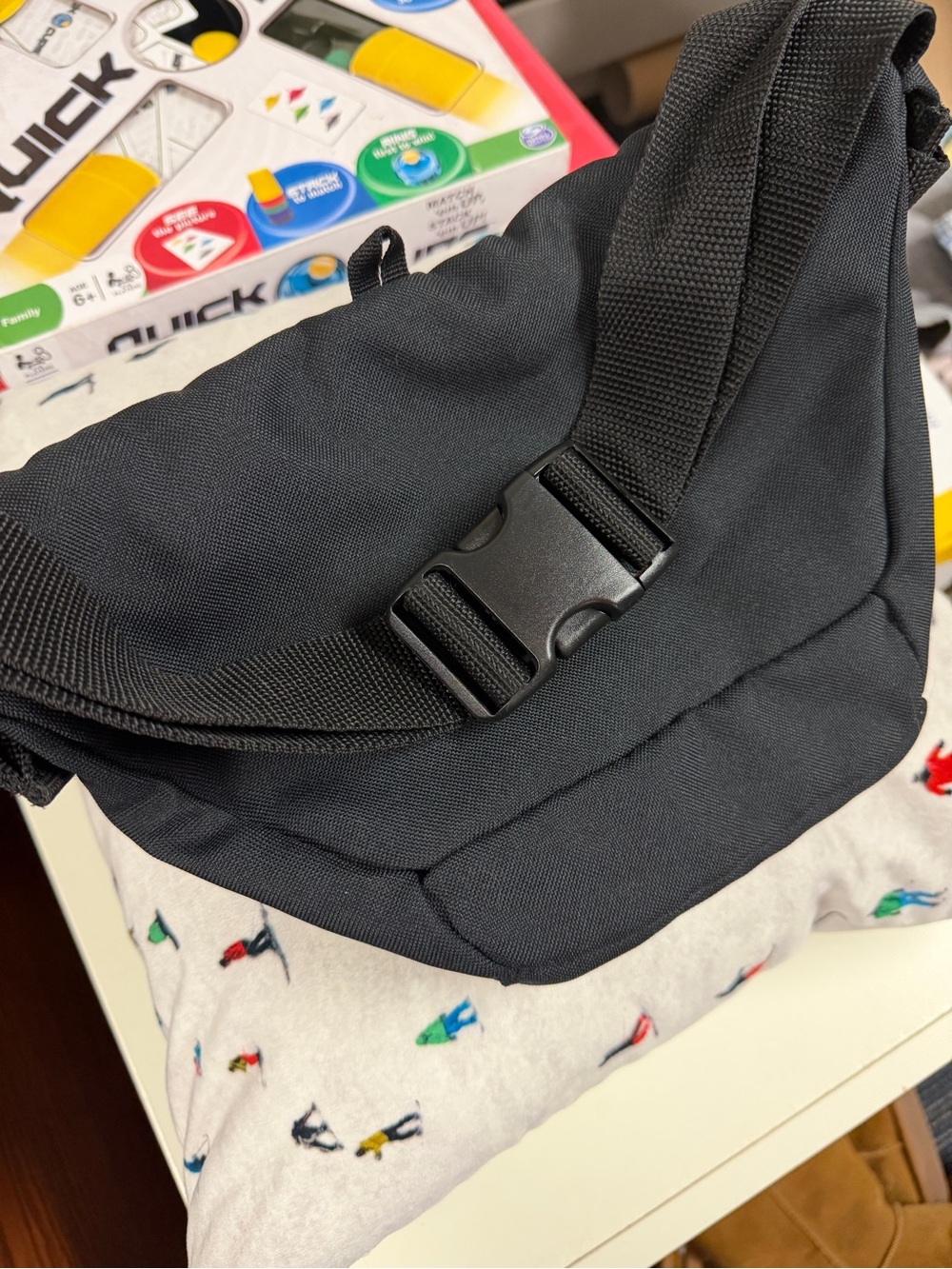 Carhartt Black Canvas Belt Bag with Logo Patch - Picture 2 of 4